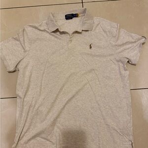 Ralph Lauren light Gray Polo Shirt Classic Style